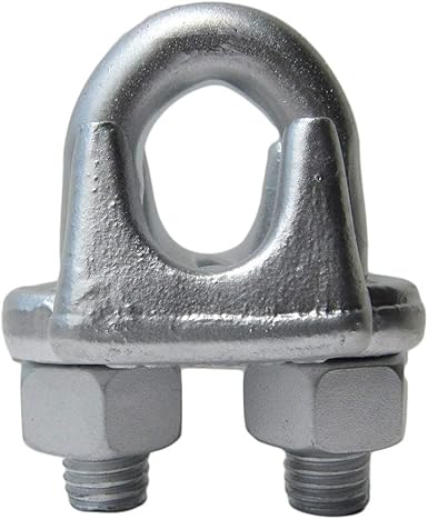 3/8″ Drop Forged Heavy Duty Galvanized Wire Rope Clips (Box of 10)