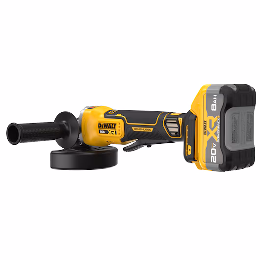 DEWALT 20V MAX* XR® Brushless Cordless 4-1/2 in. – 5 in. Angle Grinder Kit with XR POWERPACK™